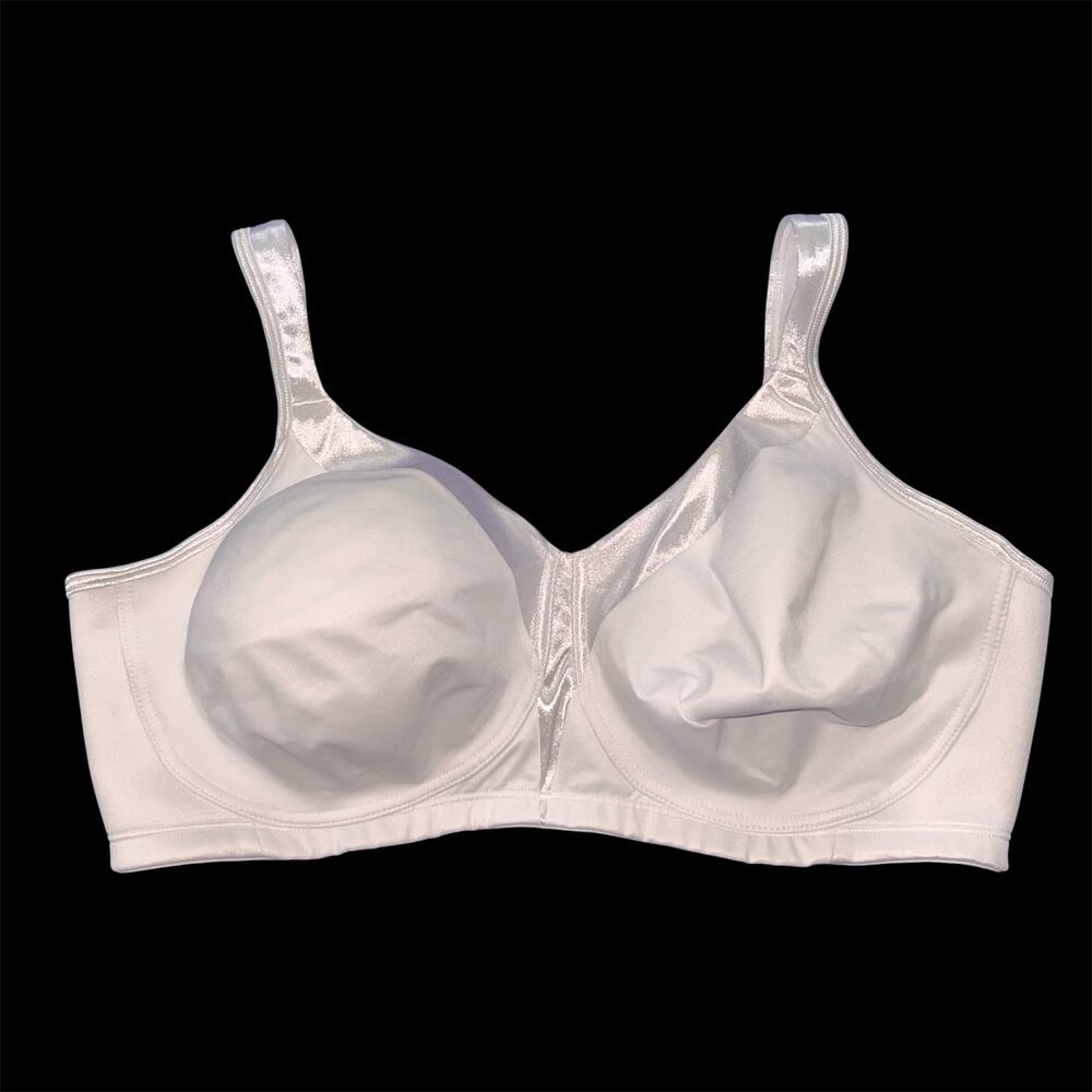 Playtex Size 44DD 4803 18 Hour White Silky Soft Smoothing Wireless T Shirt Bra